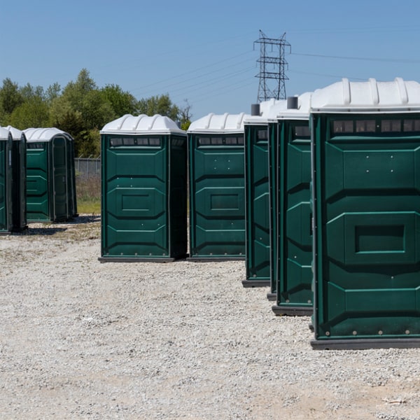 are there any restrictions on where the event portable restrooms can be placed at the event